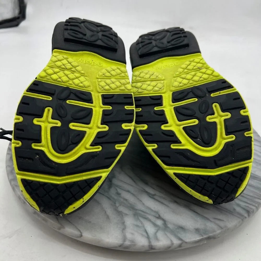 Gravity Defyer Shoes Womens 10.5 Black Lime Green Gdefy Athletic Workout Sneaker